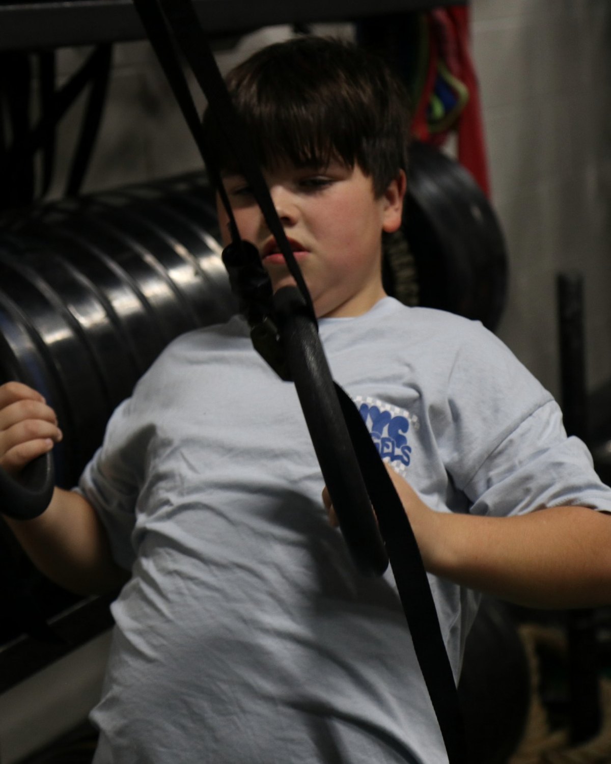 Jr.EP athlete using ring rows